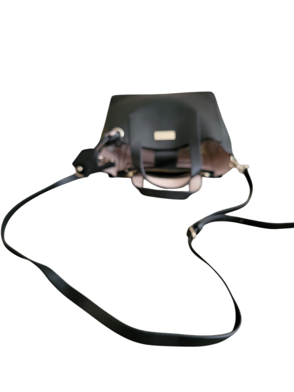 Kate Spade Black Leather Top-Handle Crossbody Tote - Picture 10 of 16